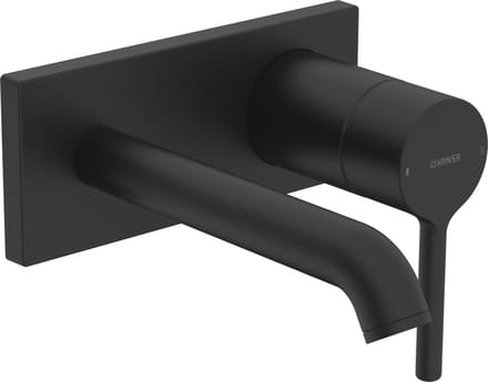 Hansa Vantis Style - Inbouw wastafelkraan, mat zwart 5480210733