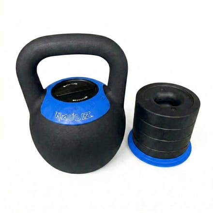 Naudiz Verstelbare Kettlebell 16–24 kg – 5-in-1 Krachttraining voor Thuis en Gym