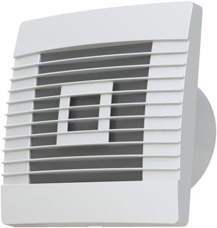 150mm muur ventilator met automatische lamellen voor effectieve ventilatie