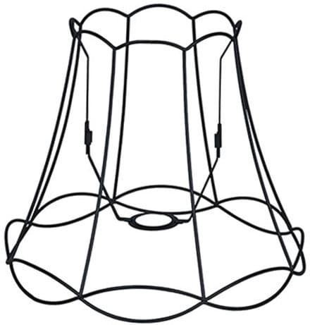 QAZQA granny frame - Retro Lampenkap - Ø 300 mm - Zwart -