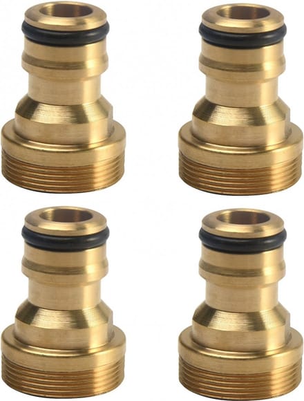 Kraan Adapter - Universeel - Tap Adapter - Tuinslangkoppeling - 4 stuks - Met M22 binnendraad en M24 buitendraad - Voor Het Aansluiten Van Een Slang