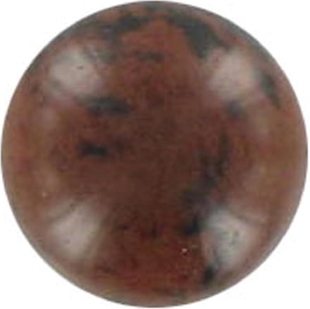 Quiges Verwisselbare Ring Steen Bolletje 12mm - Cateye Bruin/Zwart - E12RHR003