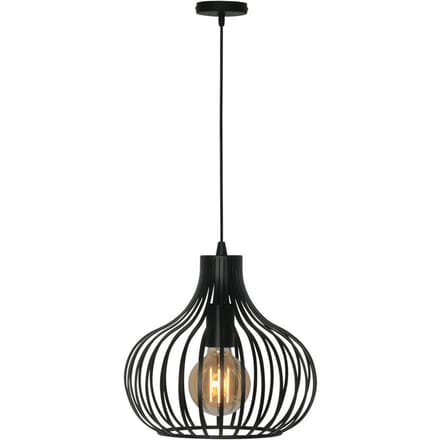 Agila hanglamp 1 lichts d: 28cm zwart - Modern - Freelight - 2 jaar garantie