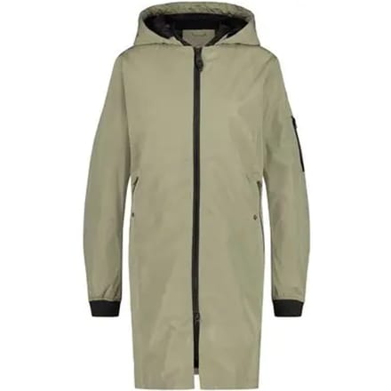 agu Long Bomber Regenjas Dames Waterdicht - Pistachio - Waterkolom 5.000 mm - Neopreen kraag en manchetten