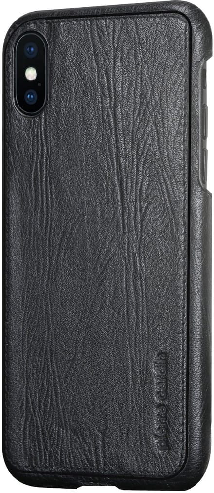 iPhone Xs/X hoesje - Pierre Cardin - Zwart - Leer