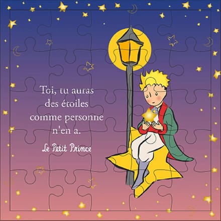 Puzzelkaart lantaarnpaal Kiub Le Petit Prince