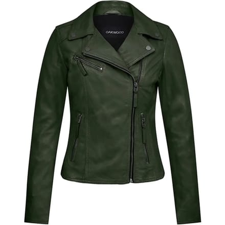 Leren jas voor vrouwen Oakwood Clips