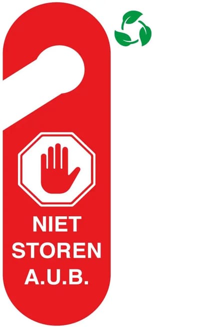 Niet storen deurhanger - Forex Re materiaal | 30 x 10 cm