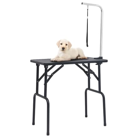 vidaXL - Hondentrimtafel - verstelbaar - met - 1 - lus