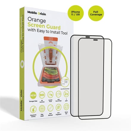Mobile Origin Screen Guard iPhone 11 / XR with easy applicator 2 pack