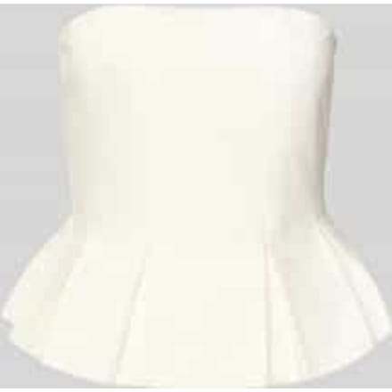 Blouse met linnen en peplum model 'riava'