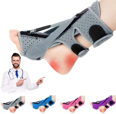MRKK® Nachtspalk Hielspoor - Zooltjes Brace - Grijs