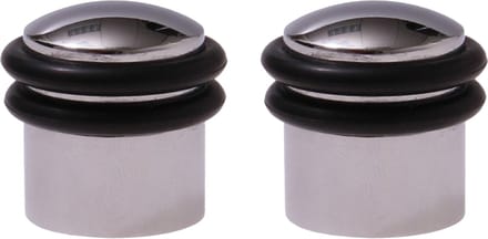 Protect-it Deurstopper/deurbuffer Triton - 2x - D30mm - inclusief schroeven - verchroomd