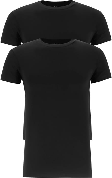 ALAN RED T-shirts OAKVILLE (2-pack) - O-hals stretch - zwart