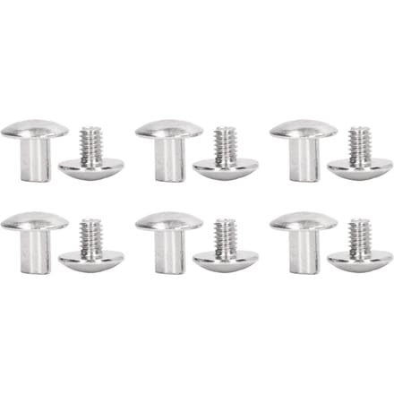 200 Sets Boekbindschroef Uniforme Coating Gebogen Oppervlakken Galvanische Behandeling Boekbinden zilver
