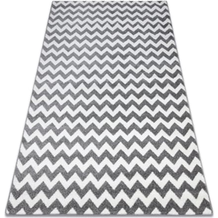 Kleden Rugsx Tapijt SKETCH - F561 grijs /wit - 140x190 cm