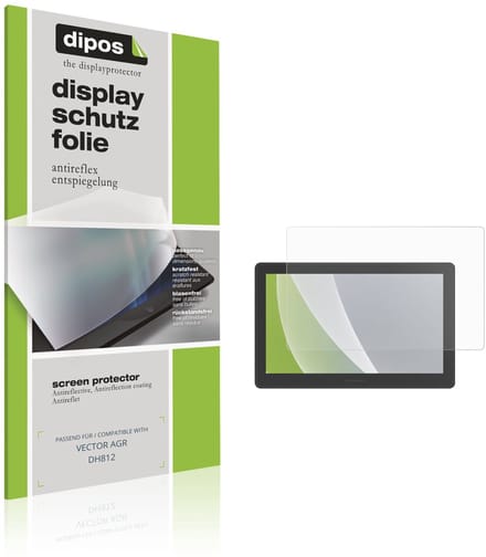 dipos – 2x Matte Beschermfolie geschikt voor VECTOR AGR DH812 | Krasbestendige & antireflecterende Screenprotector Ultra-Thin