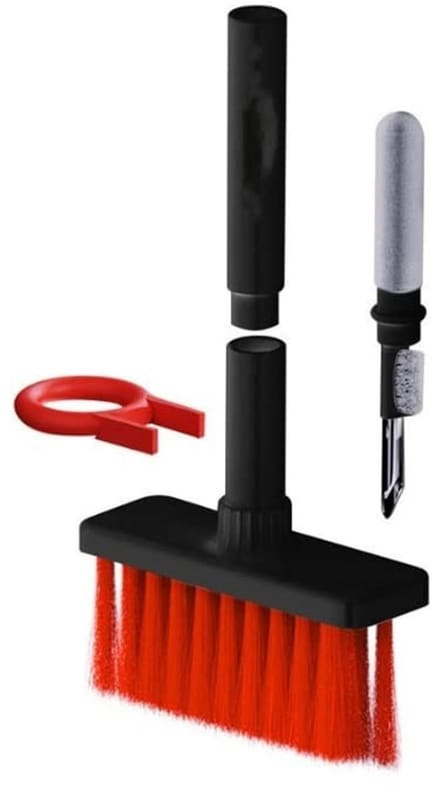 Golden crown - 5-in-1 Multifunctionele Computer Cleaning Tool Kit - Keycap Puller - Zwart - Multi Brush - Voor PC Laptop Airpods Pro Camera Lens Keyboar...