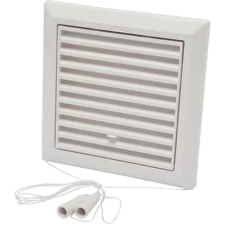 Sencys Schuifrooster 20x20cm Kunststof Wit