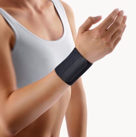 Bort polsverband, elastisch met velcrosluiting, ref. 112110, zwart, maat 1 (polsomtrek <17 cm)