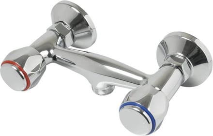 Plieger Solid douchekraan met koppelingen chroom