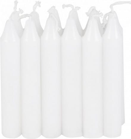 lampionkaarsen 9 cm wax wit 12 stuks