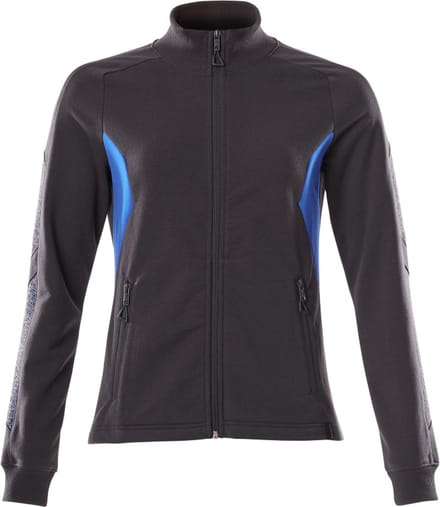 Mascot Accelerate Sweatshirt met rits 18494-962 - donkermarine/helder blauw - L
