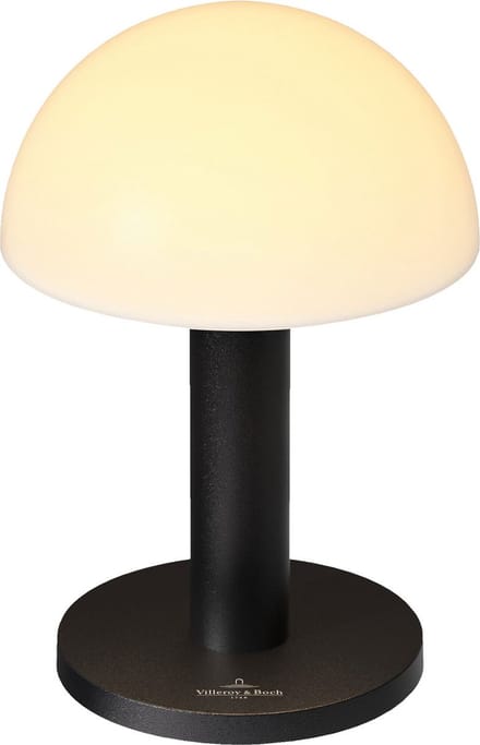 Villeroy & Boch tafellamp | Bergamo | Oplaadbaar | Zwart