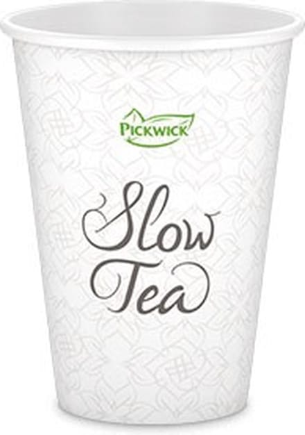 Pickwick Slow Tea | Papieren bekers 12oz/300cc | Streng 52 stuks
