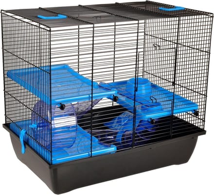Flamingo Hamsterkooi Juna - Blauw - 50 x 33 x 45.5 cm