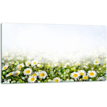 TMK ArtDeko - Snijplank - 52x30 cm - Glas - Kleurige Bloemen