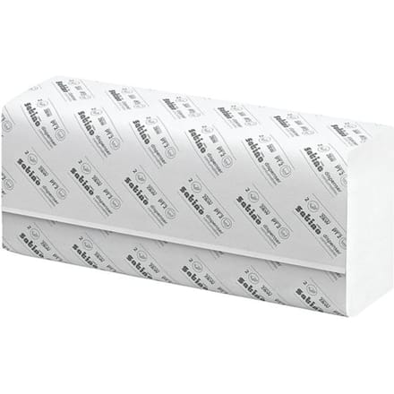 Satino Papieren handdoeken Prestige 240x240mm wit 2-laags