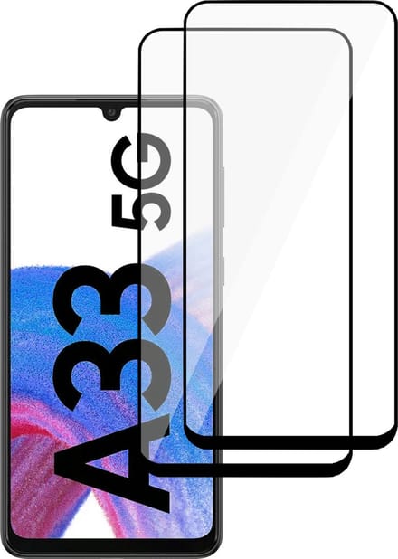 2x Screenprotector geschikt voor Samsung A33 5G – Full Screen Protector Tempered Glass