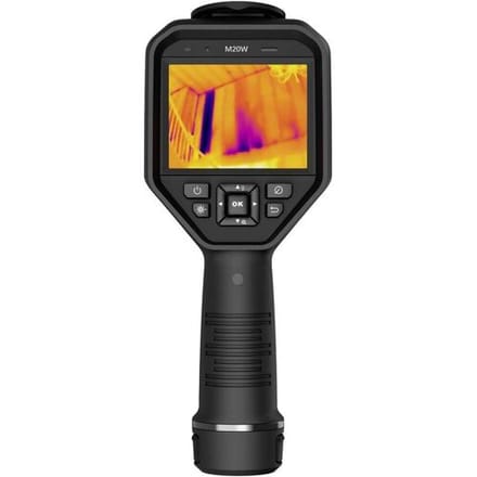 HikMicro M20W Professionele warmtebeeldcamera - 256x192 pixels - meting tot 550 °C - 3,5" touch screen - 8MP visuele camera - 16GB intern geheugen - WiFi - 25 beelden per seconde