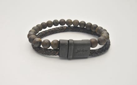Josh-9286-Armband-Bruin / mat bruin-Heren