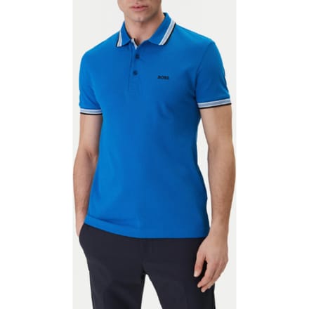 Hugo Boss poloshirt korte mouw blauw