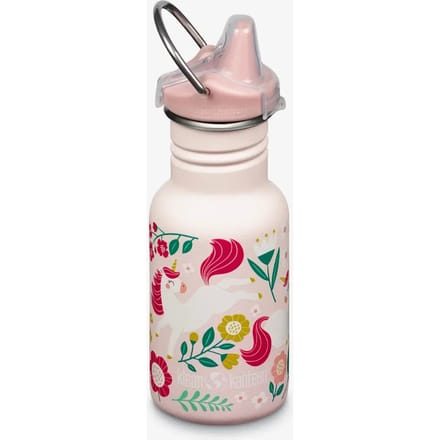 Klean Kanteen Kid Kanteen Classic 355ml - Sippy Cap Leaping Unicorns Pink