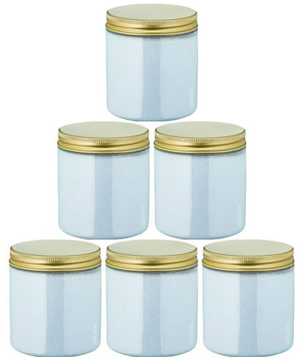Scrubzout Opium - 300 gram - Pot met gouden deksel - set van 6 stuks - Hydraterende Lichaamsscrub