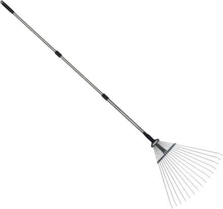 Tuinhark - Gazonhark Bladhark - Bodem Losmaken - Verstelbaar Ontwerp - 137 cm - N.v.t.