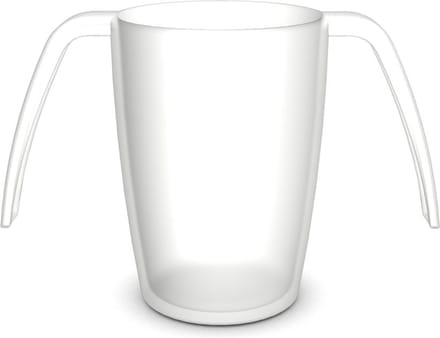 Vitility Ergoplus Beker – Wit – Ergonomische Drinkbeker – Anti-lek – Lichtgewicht