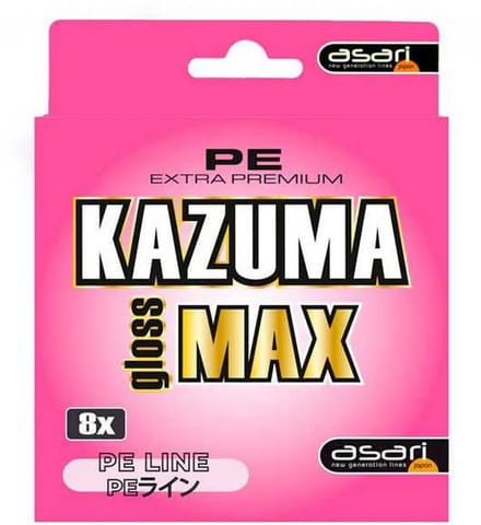 Asari Kazuma Gloss Max 150 M Gevlochten Vislijn Roze 0.100 mm