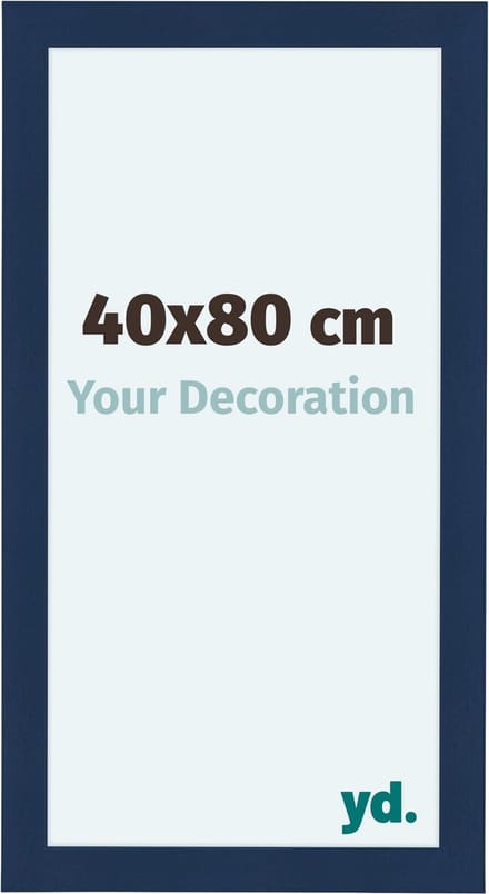 Your Decoration - Fotolijst 40x80 cm - MDF - Donkerblauw Geveegd - Como