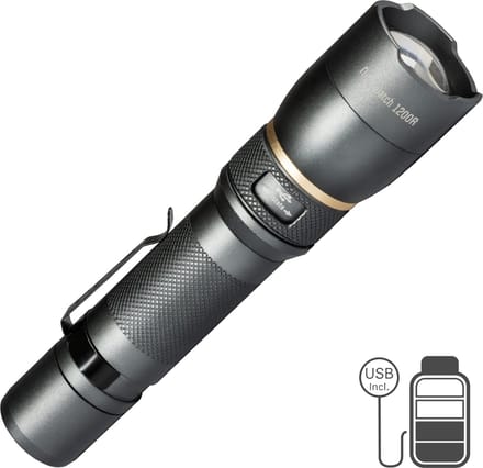 LED's Work Oplaadbare LED Zaklamp - 1200 Lumen - IPX7 Waterdicht - Met 3 lichtstanden