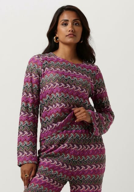 Studio Amaya Merrith Tops & T-shirts Dames - Shirt - Paars - Maat S
