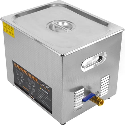 Ultrasone reiniger - zilver - 10l - met instelbare timer
