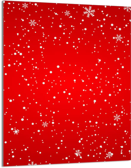 TMK ArtDeko - Snijplank - 40x52 cm - Rood - Hartglas