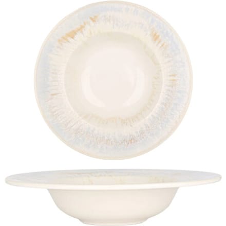 By Bone Pastabord - Wave - Porselein - 25 cm (400cc) - set van 2