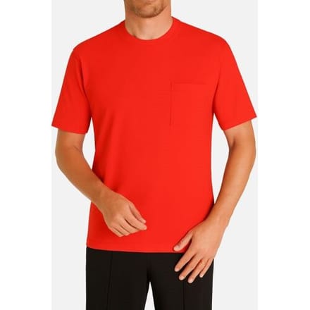 Hajo heren pyjamashirt rood Rood man 48