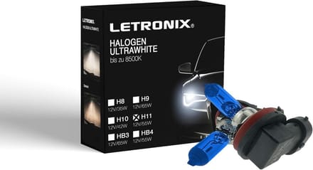 Halogeen Autolampen H11 Koud Wit 8500K E-keurmerk Ultrawitte Look