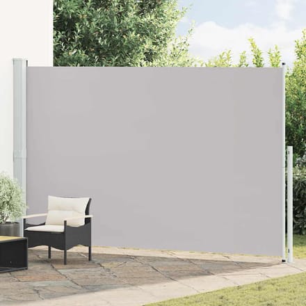 vidaXL - Tuinscherm - uittrekbaar - 220x514 - cm - grijs